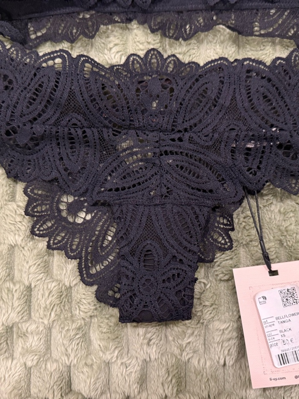 Livy Black Lace Bralette & Bikini Set - Picture 6 of 8